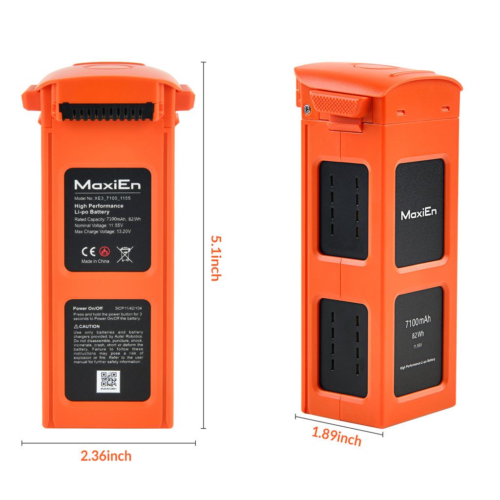 Autel Robotics EVO II Drone Battery 7100mAh - Orange