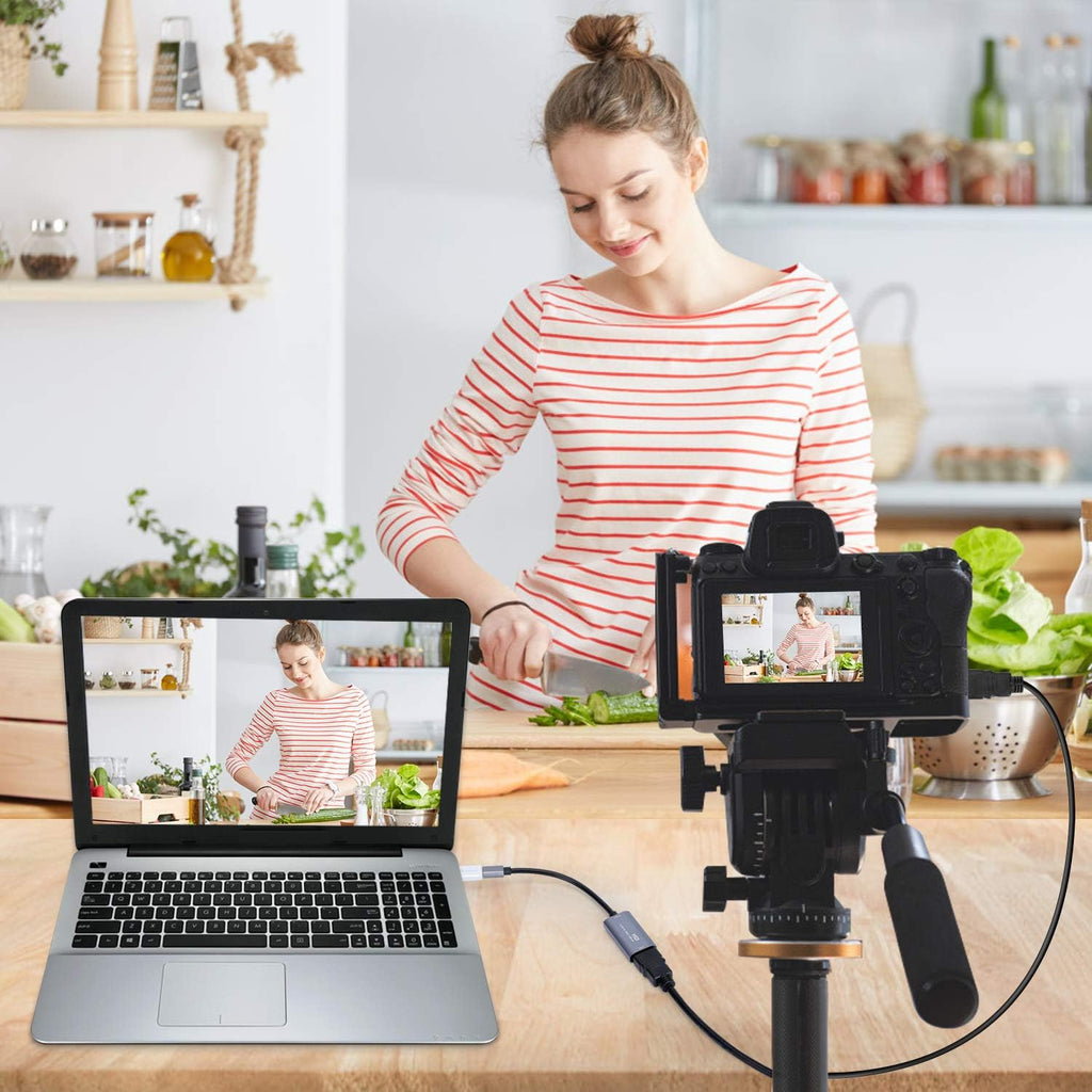 Guermok Video Capture Card, USB 3.0 HDMI to USB C Audio Capture Card, 4K 1080p60fps Capture Devices for Gaming Live Streaming Video Recorder, Works for Windows Mac OS System for Switch, Xbox