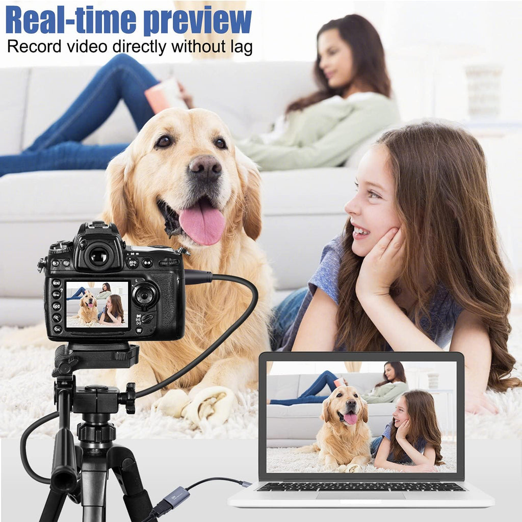 GUERMOK Video Capture Card, USB3.0 HDMI to USB-C Capture Device, Stream & Record at 2K@30FPS 1080P@60FPS, Compatible with iPad Mac OS Windows, Quest 3, OBS, Zoom, PS5/4, Switch, Xbox (Blue)